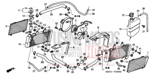 RADIATEUR VFR800FI1 de 2001